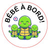 Adhésif Bébé à bord ø12 cm